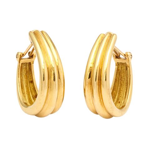 gold hermes earrings|authentic hermes earrings.